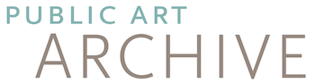Light green/blue and great Public Art Archive Logo.
